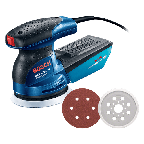 Lixadeira Roto Orbital Bosch GEX 125-1 AE 250W com Coletor de pó