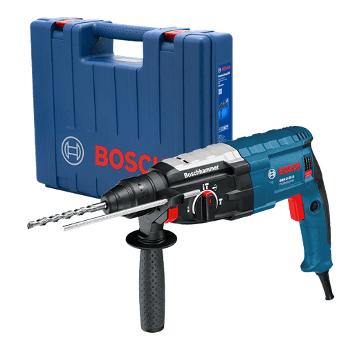 Martelo Perfurador Rompedor Bosch GBH 2-28 D 850W 3,2J EPTA com Maleta