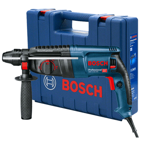 Martelo Perfurador Rompedor Bosch GBH 2-26 DRE 800W 2,7J EPTA com Maleta