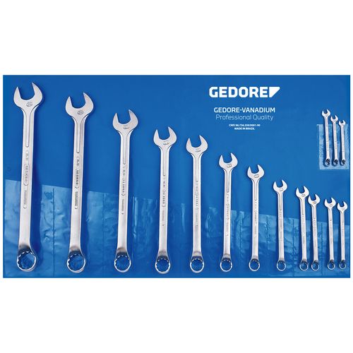 Jogo de Chave Combinada Gedore 1B-15M de 6mm à 32mm 15 Peças