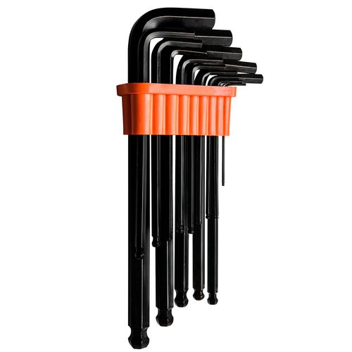 Jogo de Chave Allen Abaulada Tramontina Pro 44460/214 de 1,5mm à 12mm 14 Peças com Suporte