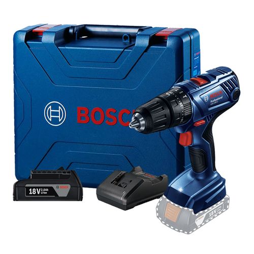 Parafusadeira e Furadeira de Impacto de ½" Bosch GSB 180-LI 18V 1 Bateria 2,0Ah e Carregador BIVOLT