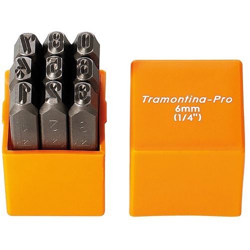 Jogo de Punção de Algarismo Tramontina Pro 44482/206 de 6mm