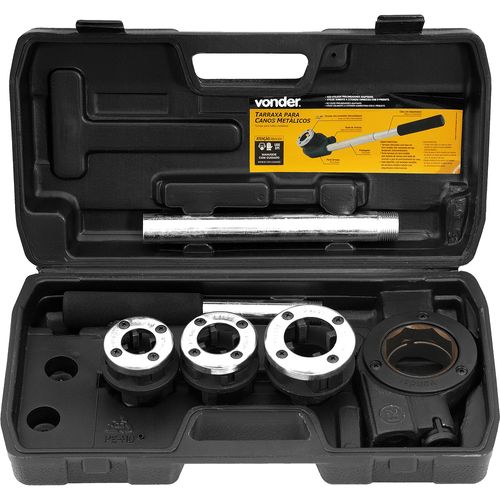 Jogo Tarraxa Manual BSP Vonder 3559012100 de 1/2" à 1" com Catrata Reversível