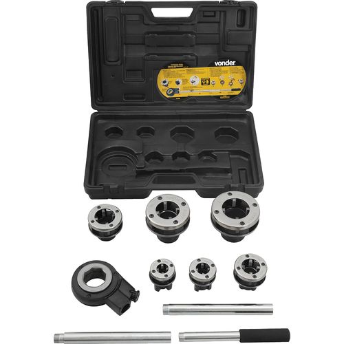 Jogo Tarraxa Manual BSP Vonder 3559012200 de 1/2" à 2 " com Catrata Reversível