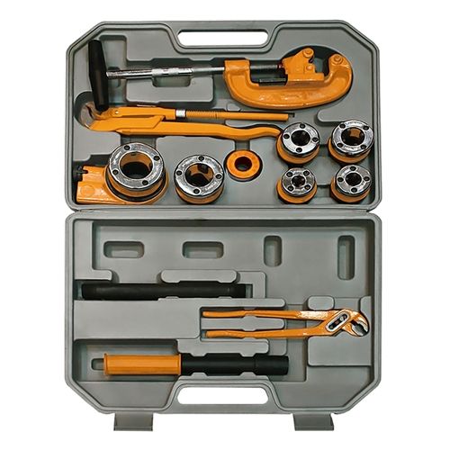 Jogo Tarraxa Manual MTX 773345 de 1/4" à 1.1/4" com 13 Peças para Tubo Metálico