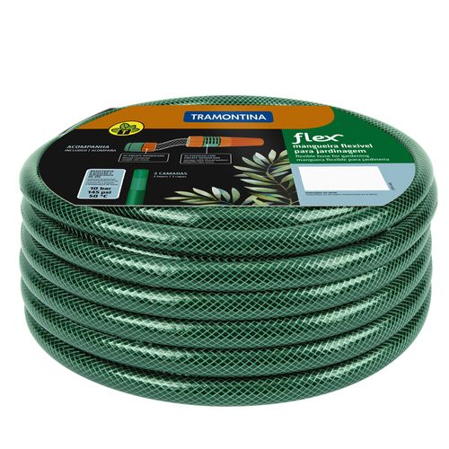 Mangueira Jardim 1/2" Tramontina 79172/300 Flex 30 metros com Adaptador e Esguicho