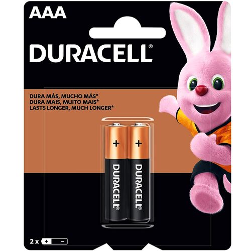 Pilha Palito AAA com 2 Unidades Duracell