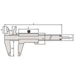 Paquímetro Analógico Universal 200mm/8" – 0,05mm/ 1/128 – 530-114 Mitutoyo