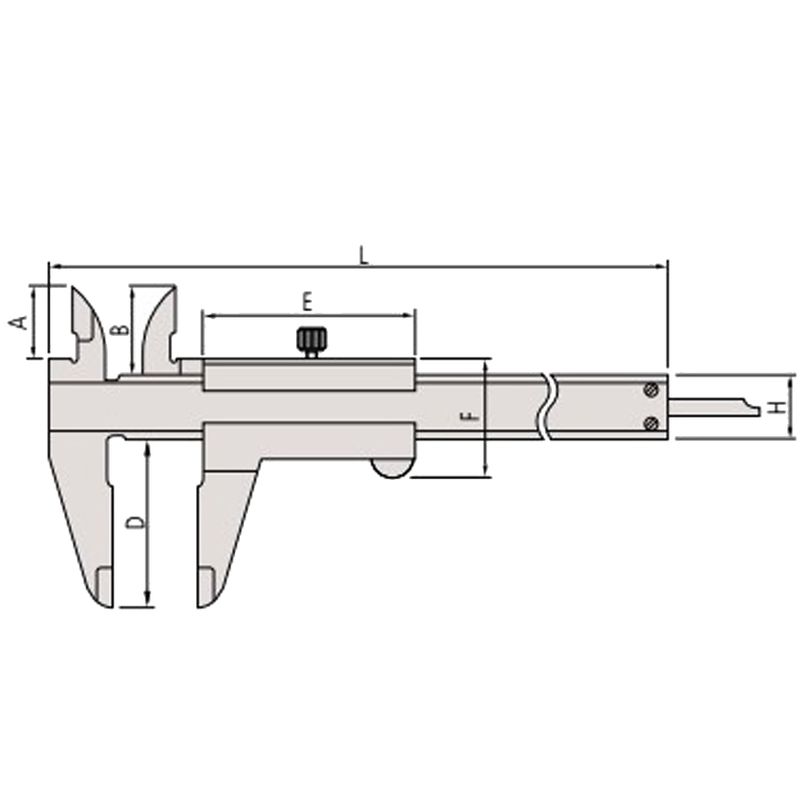 Paquímetro Analógico Universal 200mm/8" – 0,05mm/ 1/128 – 530-114 Mitutoyo