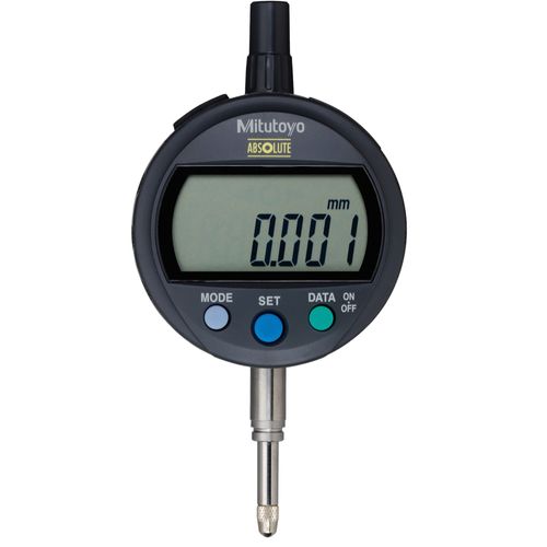 Relógio Comparador Digital ABSOLUTE Mitutoyo 12,7mm 0,001mm ID-CX Tampa Lisa Com Preset 543-390B