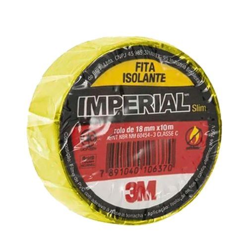 Fita Isolante 3M™ Imperial® Amarela 18mm x 10metros