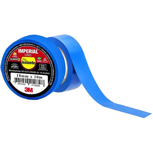 Fita Isolante 3M™ Imperial® Azul 18mm x 10metros