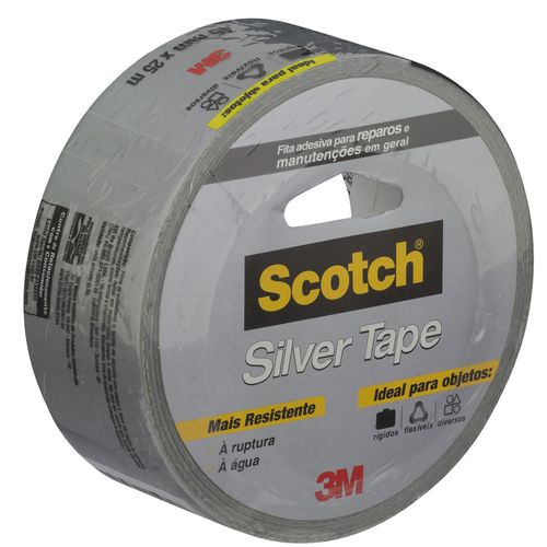 Fita Silver Tape 3M™ Scotch™ 45mm x 25metros