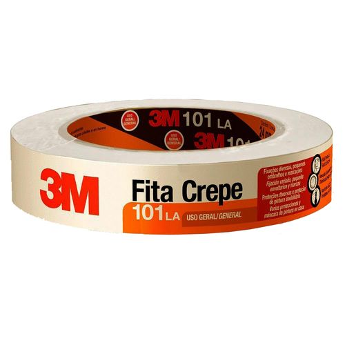 Fita Crepe 3M™ 101LA Rolo 18mm x 50metros