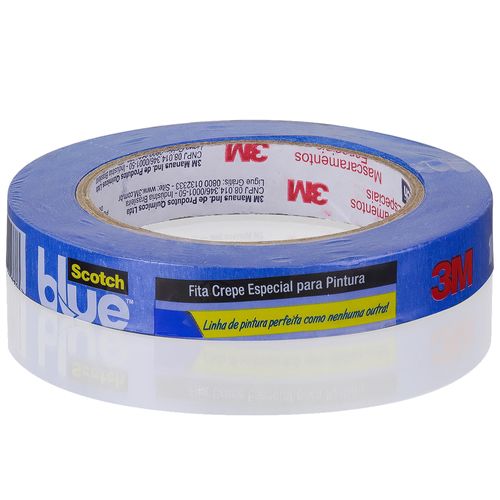 Fita Crepe Profissional 3M™ ScotchBlue™ 18mm x 50metros