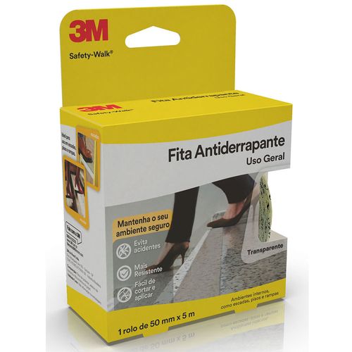 Fita Antiderrapante 3M™ Safety-Walk® Transparente 50mm x 5metros