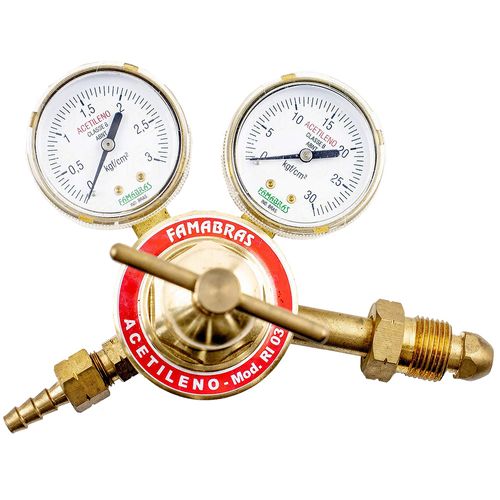 Regulador de Pressão Para Acetileno Famabras RI-03P