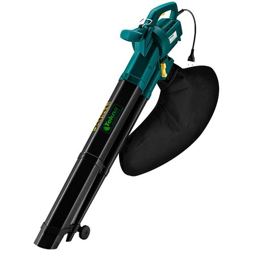 Soprador e Aspirador De Folhas Elétrico Jardim Tekna 2.000W Com Bolsa Coletora