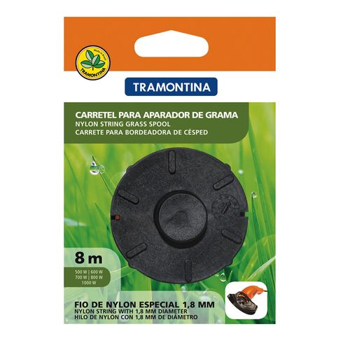 Carretel Para Aparador de Grama com 1 Fio de Nylon Tramontina 78799/463 1.8mm x 8 Metros Jardim