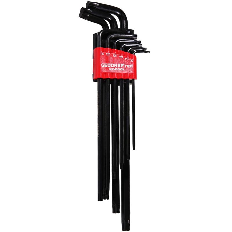 Jogo De Chave Torx Longa Com Suporte De T10 à T50 9 Peças Gedore Red ...