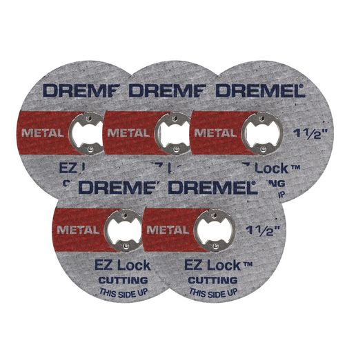 Kit 5 Discos de Corte 1.1/2 Pol. EZ 456 Dremel