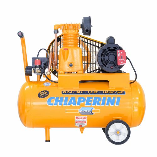 Compressor Profissional Leve 7.4/28L 1.5HP CJ 7.4 110/220V Monofásico Chiaperini
