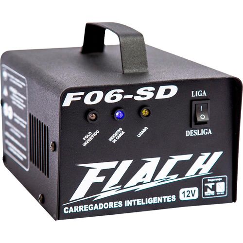 Carregador de Bateria 6A F06 Bivolt Flach