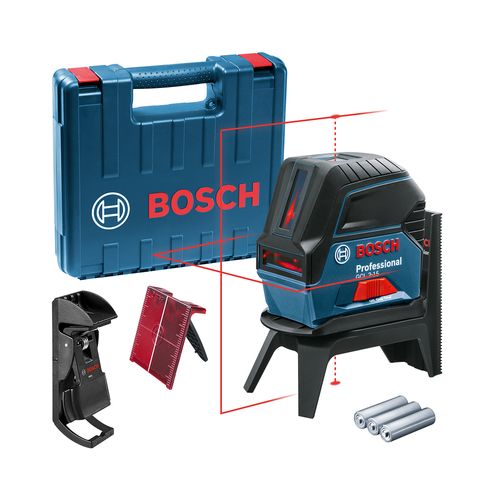 Nível Laser Bosch GCL 2-15 15m com pontos de prumo e suporte