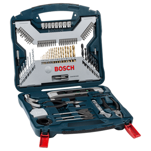 Kit de Pontas e Brocas em Titânio Bosch X-Line 103 peças