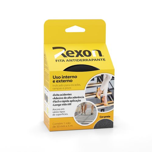 Fita Antiderrapante 50MM X 5M Preto Rexon