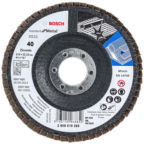 Disco Flap 115MM 40 2608619288 Bosch