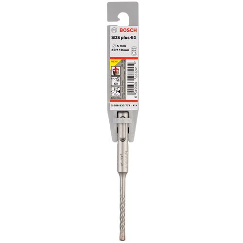 Broca Bosch SDS Plus-5X para Concreto Ø 5 x 50 x 110 mm