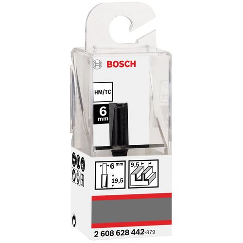 Fresa Reta Bosch 6 mm, D1 9,5 mm, L 19,5 mm, G 51 mm