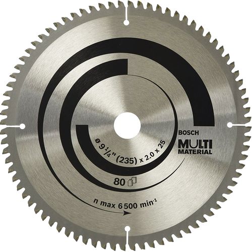 Disco Serra Circular Bosch Multimaterial ø 235 x 25mm 80D