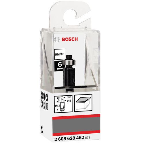 Fresa de Aparar Laminados Bosch 6 mm, D1 9,5 mm, L 12,6 mm, G 56 mm