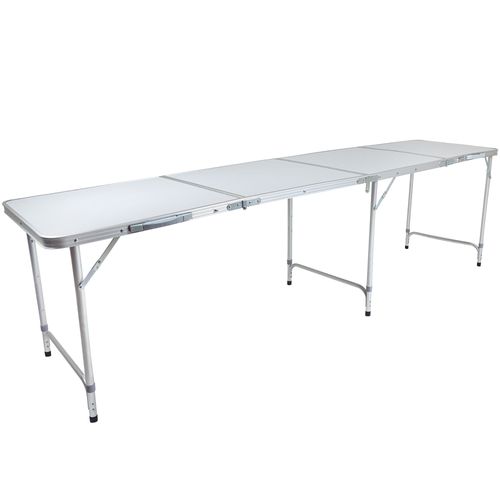 Mesa de Alumínio Dobrável Brisa 2,39m x 62cm Mor