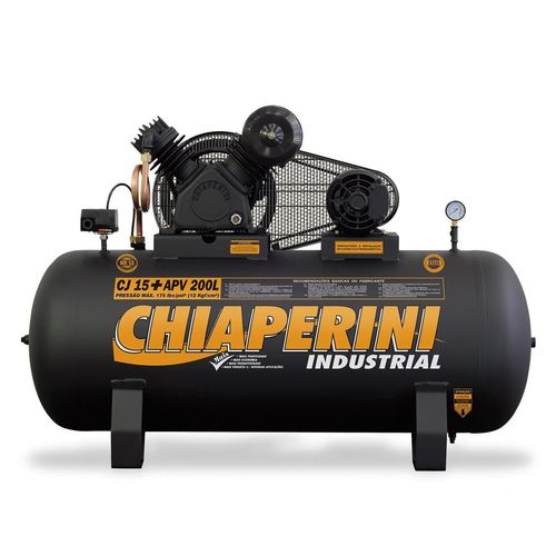 Compressor de Ar Alta Pressão 15 pcm 200 L CJ 15 APV Trifásico Chiaperini