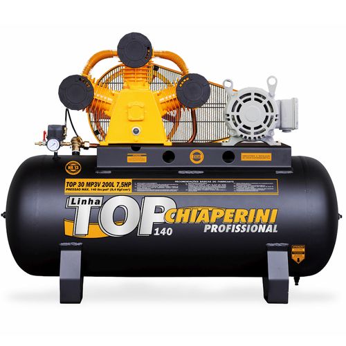 Compressor de Ar Média Pressão 30 pcm Chiaperini TOP 30 MP3V 200 L