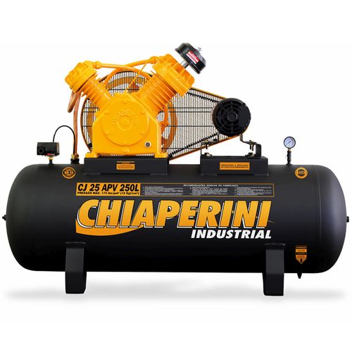 Compressor de Ar Alta Pressão 25 pcm CJ 25 APV 250L Trifásico Chiaperini