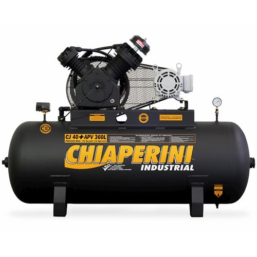 Compressor de Ar Alta Pressão 40 pcm CJ 40+ APV 360L Trifásico Chiaperini