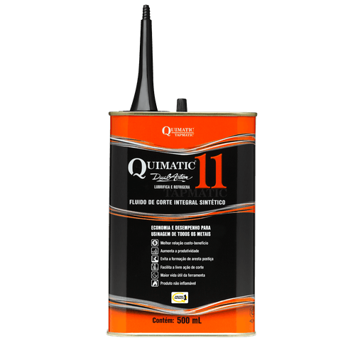 QUIMATIC 11 Fluido de Corte Econômico para todos os metais 500 mL Tapmatic
