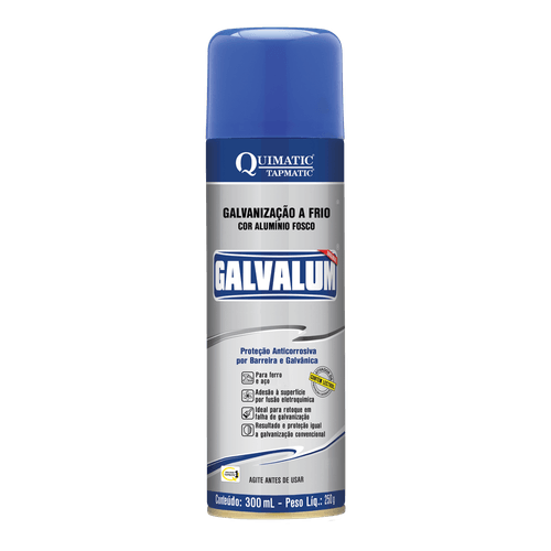 GALVALUM Galvanização a Frio Aluminizada Aerossol 300 mL