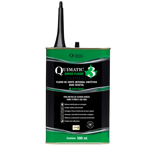 QUIMATIC 3 Super Fluido para corte de metais de elevada dureza 500 mL Tapmatic