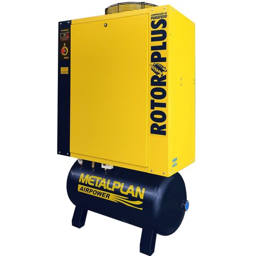 Compressor Parafuso Rotor Plus 25 HP 9BAR 380V 152 Litros Metalpan