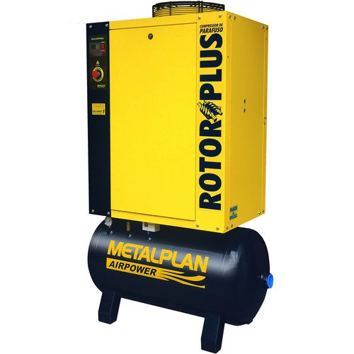 Compressor Parafuso Rotor Plus 15 HP 9BAR 380V 152 Litros Metalpan