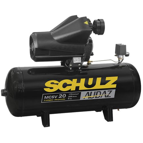 Compressor Industrial com CH Partida Audaz MCSV 20/200 5HP Schulz