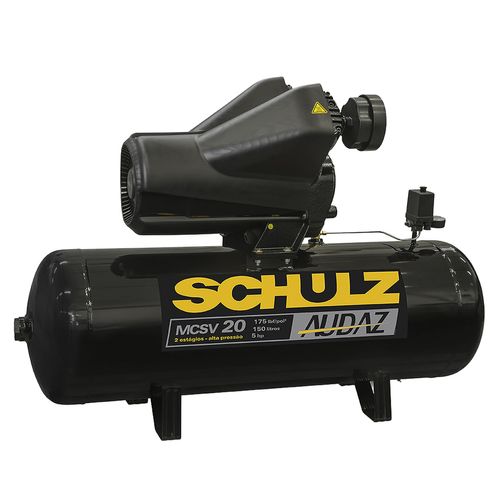 Compressor Industrial com CH Partida Audaz MCSV 20/150L 5HP 220V Schulz