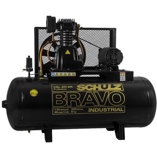 Compressor Industrial Bravo CSL 20BR/200L 5HP Schulz