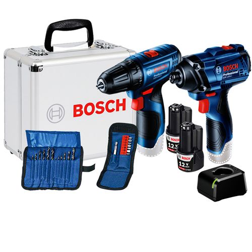 Kit Furadeira Parafusadeira GSR 120-LI e Chave de Impacto GDR 120-LI Bosch
